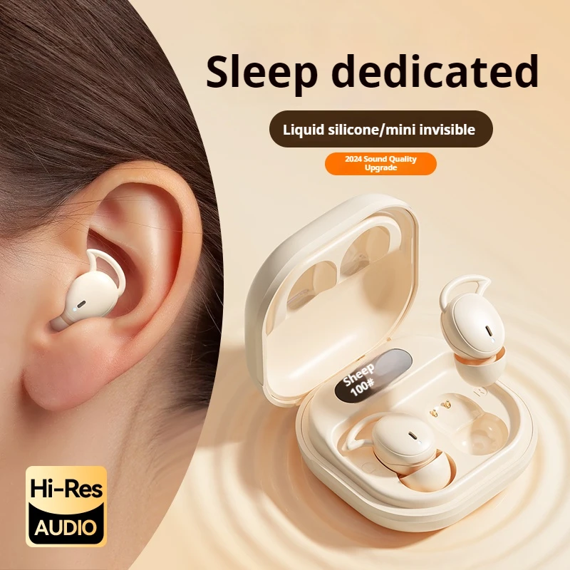 M72 Mini Portable Wireless Earphones Bluetooth In-Ear Earphone Noise Reduction Invisible Sleep Earbuds HIFI Stereo Music Headset
