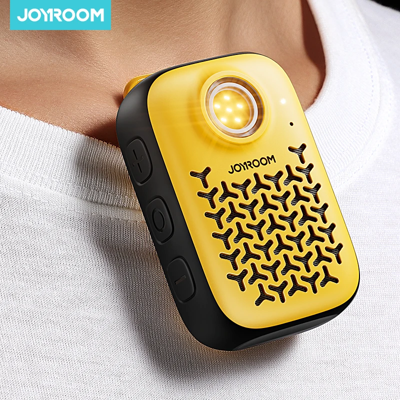 Joyroom Wearable Bluetooth Speaker Magnetic Clip-On Wireless Speaker Waterproof Portable Sound with Light Sound/ENC Built-in Mic